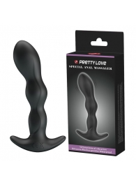 Черный анальный стимулятор простаты с вибрацией Special Anal Massager - 14,5 см. - Baile - в Костроме купить с доставкой