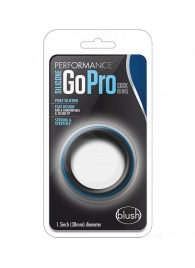 Черно-синее эрекционное кольцо Silicone Go Pro Cock Ring - Blush Novelties - в Костроме купить с доставкой