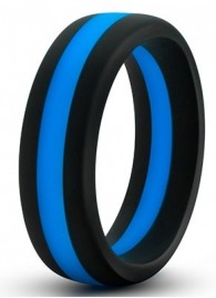 Черно-синее эрекционное кольцо Silicone Go Pro Cock Ring - Blush Novelties - в Костроме купить с доставкой