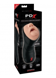 Мастурбатор-ротик Deep Throat Vibrating Stroker - Pipedream - в Костроме купить с доставкой