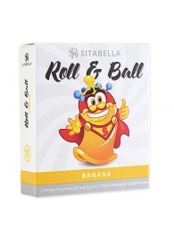 Стимулирующий презерватив-насадка Roll   Ball Banana - Sitabella - купить с доставкой в Костроме