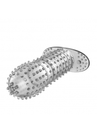 Закрытая прозрачная насадка Crystal sleeve - 12 см. - Erowoman-Eroman - в Костроме купить с доставкой