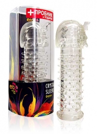 Закрытая прозрачная насадка на пенис Crystal Sleeve Faraon - 13,5 см. - Erowoman-Eroman - в Костроме купить с доставкой