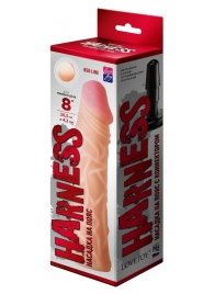 Насадка на пояс Harness RED LINE - 21,5 см. - LOVETOY (А-Полимер) - купить с доставкой в Костроме