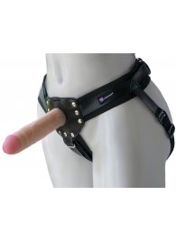 Черный пояс-трусики с двумя насадками  Экзотик-Linda  - 15,5 и 10,5 см. - LOVETOY (А-Полимер) - купить с доставкой в Костроме