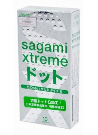 Презервативы Sagami Xtreme Type-E с точками - 10 шт. - Sagami - купить с доставкой в Костроме