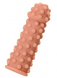 Телесная реалистичная насадка KOKOS Extreme Sleeve 02 с дополнительной стимуляцией - 12,7 см. - KOKOS - в Костроме купить с доставкой