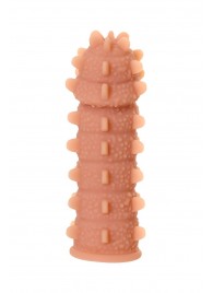 Телесная реалистичная насадка KOKOS Extreme Sleeve 04 с дополнительной стимуляцией - 12,7 см. - KOKOS - в Костроме купить с доставкой