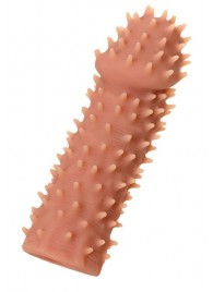 Телесная реалистичная насадка KOKOS Extreme Sleeve 07 с дополнительной стимуляцией - 12,7 см. - KOKOS - в Костроме купить с доставкой