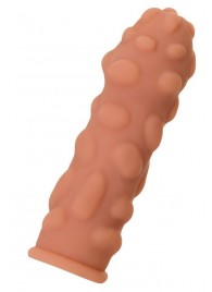 Телесная реалистичная насадка KOKOS Extreme Sleeve 11 с дополнительной стимуляцией - 12,7 см. - KOKOS - в Костроме купить с доставкой