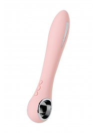 Розовый силиконовый вибратор с электростимуляцией GALVANI VIBE - 21 см. - ToyFa - купить с доставкой в Костроме