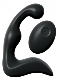 Черный вибромассажер простаты с пультом ДУ Control P-Spot Pro - Pipedream - в Костроме купить с доставкой