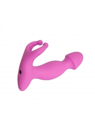 Розовый стимулятор простаты с усиками - 15 см. - 4sexdreaM - в Костроме купить с доставкой