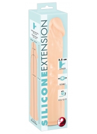 Телесная насадка-удлинитель Silicone Extension - 19 см. - Orion - в Костроме купить с доставкой