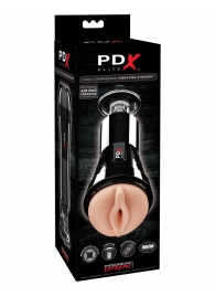 Телесный вибромастурбатор-вагина Cock Compressor Vibrating Stroker - Pipedream - в Костроме купить с доставкой
