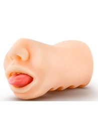 Телесный мастурбатор-ротик с язычком Oral Anne - Blush Novelties - в Костроме купить с доставкой