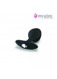 Черная пробка Mystim Rocking Vibe S с возможностью подключения к электростимулятору - 9,7 см. - MyStim - купить с доставкой в Костроме