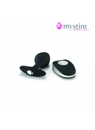 Черная пробка Mystim Rocking Vibe S с возможностью подключения к электростимулятору - 9,7 см. - MyStim - купить с доставкой в Костроме