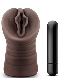 Коричневый мастурбатор-вагина Alexis - Blush Novelties - в Костроме купить с доставкой