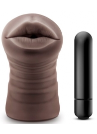 Коричневый мастурбатор-ротик Heather - Blush Novelties - в Костроме купить с доставкой
