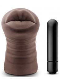 Коричневый мастурбатор-ротик Renee - Blush Novelties - в Костроме купить с доставкой