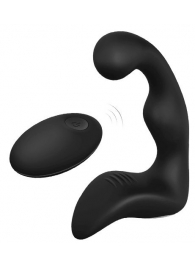 Черный вибромассажер простаты REMOTE BOOTY PLEASER - Dream Toys - в Костроме купить с доставкой