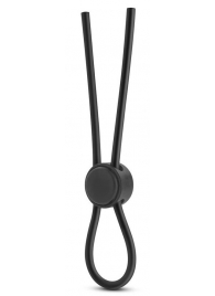 Черное силиконовое лассо на пенис SILICONE LOOP COCK RING - Blush Novelties - в Костроме купить с доставкой