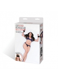 Чёрные манжеты для фиксации на кровати Bondage Bed Strap - Lux Fetish - купить с доставкой в Костроме