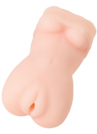 Телесный мастурбатор в виде женской фигурки - Toyfa Basic - в Костроме купить с доставкой