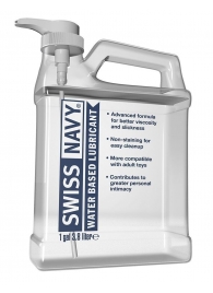 Канистра лубриканта Swiss Navy Water Based Lube на водной основе - 3,8 л. - Swiss navy - купить с доставкой в Костроме