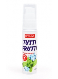 Гель-смазка Tutti-frutti со вкусом сладкой мяты - 30 гр. - Биоритм - купить с доставкой в Костроме