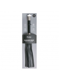 Черная плеть Easytoys Flogger With Metal Grip - 38 см. - Easy toys - купить с доставкой в Костроме