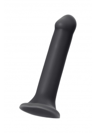 Черный фаллос на присоске Silicone Bendable Dildo XL - 20 см. - Strap-on-me - купить с доставкой в Костроме