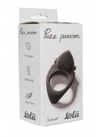 Черное эрекционное виброкольцо Pure Passion Sunset - Lola Games - в Костроме купить с доставкой