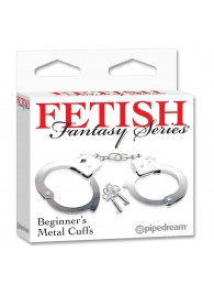 Металлические наручники Beginner s Metal Cuffs - Pipedream - купить с доставкой в Костроме