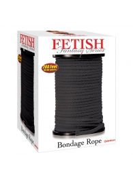 Черная веревка для связывания Bondage Rope - 60,9 м. - Pipedream - купить с доставкой в Костроме