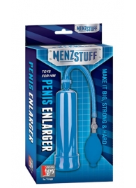Синяя вакуумная помпа MENZSTUFF PENIS ENLARGER - Dream Toys - в Костроме купить с доставкой