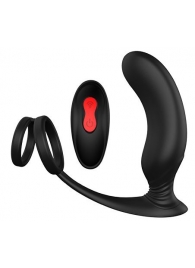 Черный массажер простаты REMOTE P-PLEASER - Dream Toys - в Костроме купить с доставкой