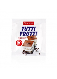 Пробник гель-смазки Tutti-frutti со вкусом тирамису - 4 гр. - Биоритм - купить с доставкой в Костроме