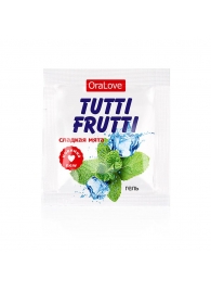 Пробник гель-смазки Tutti-frutti со вкусом мяты - 4 гр. - Биоритм - купить с доставкой в Костроме