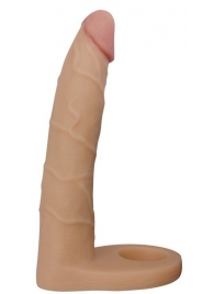 Телесная насадка-фаллоимитатор для двойного проникновения - 17 см. - Lovetoy - купить с доставкой в Костроме