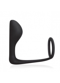 Стимулятор простаты с фиксацией эрекционным кольцом Prostate Gear - BlueLine - в Костроме купить с доставкой