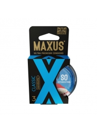 Классические презервативы в пластиковом кейсе MAXUS Classic - 3 шт. - Maxus - купить с доставкой в Костроме