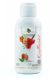 Интимный гель-смазка JUICY FRUIT с ароматом клубники - 100 мл. - БиоМед - купить с доставкой в Костроме