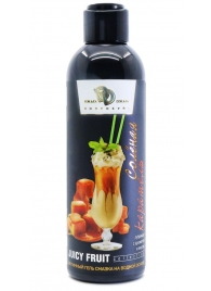 Интимный гель-смазка JUICY FRUIT с ароматом солёной карамели - 200 мл. - БиоМед - купить с доставкой в Костроме