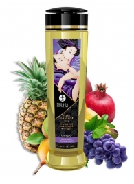 Массажное масло Libido Exotic Fruits с ароматом экзотических фруктов - 240 мл. - Shunga - купить с доставкой в Костроме