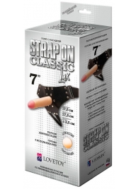 Пояс-трусики с насадкой Classic lux-Duke - 17,5 см. - LOVETOY (А-Полимер) - купить с доставкой в Костроме