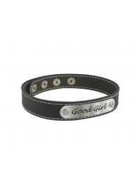 Чокер с белой строчкой Good Girl - Sitabella - купить с доставкой в Костроме