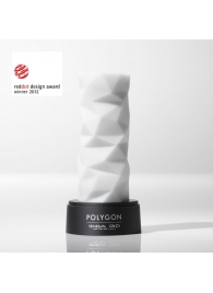 Белый 3D мастурбатор POLYGON - Tenga - в Костроме купить с доставкой