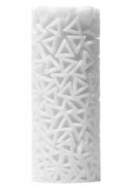 Белый 3D мастурбатор PILE - Tenga - в Костроме купить с доставкой